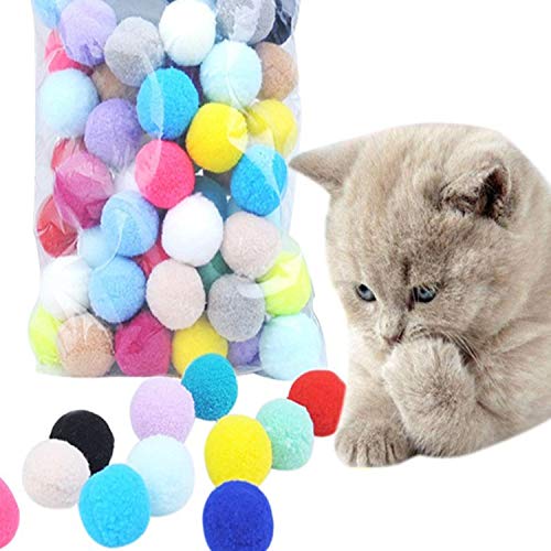 YYCRAFT 100pcs 1 inch Craft Pom Poms Balls for Hobby Supplies and DIY Creative Crafts, Party Decorations,White - Image 4